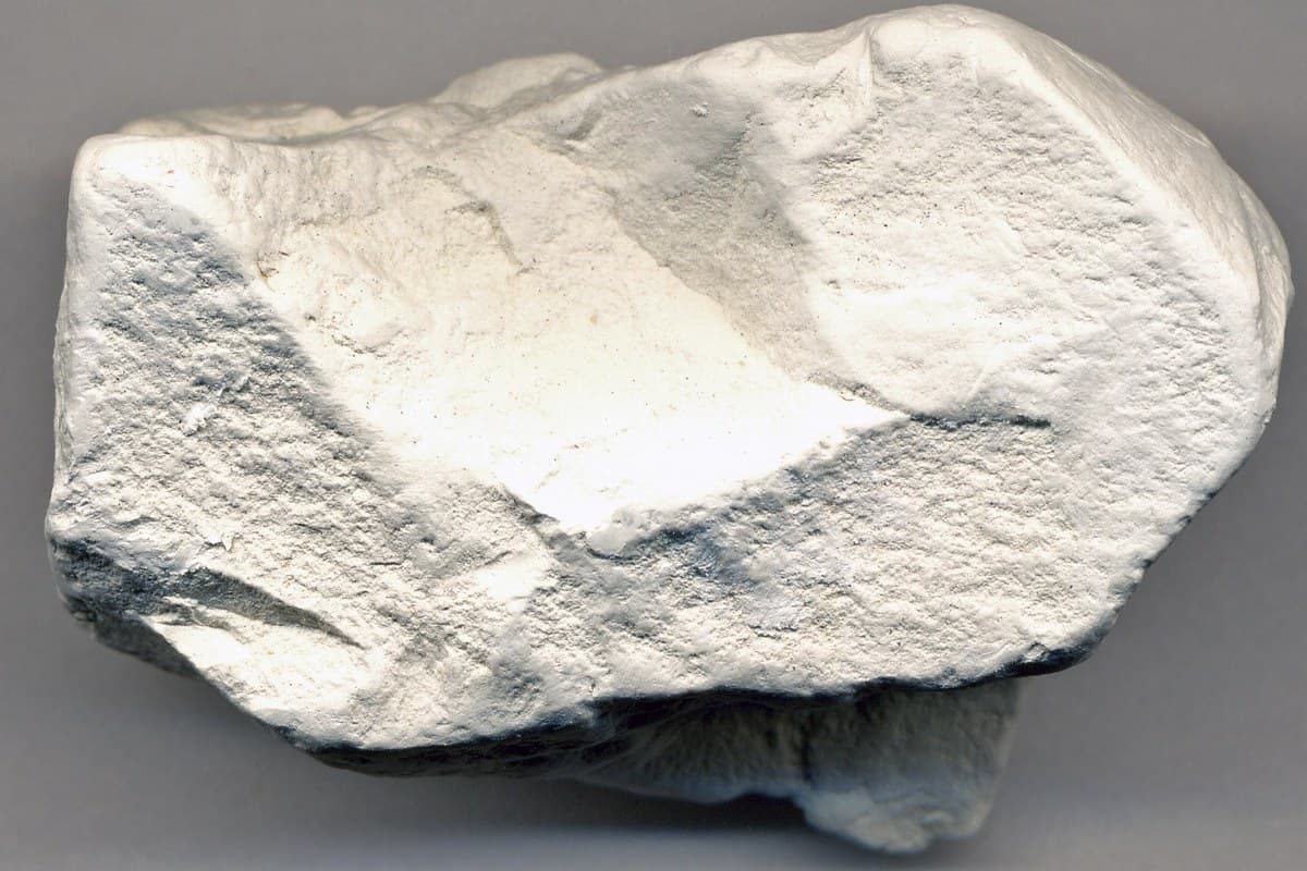 Pure white Kaolin china clay specimens and fine mineral deposit