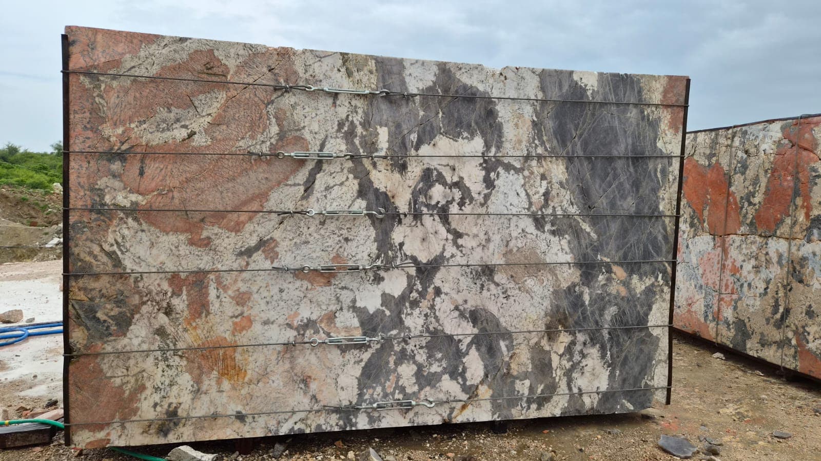 Monumental Pandro Block dressed in quarry yard