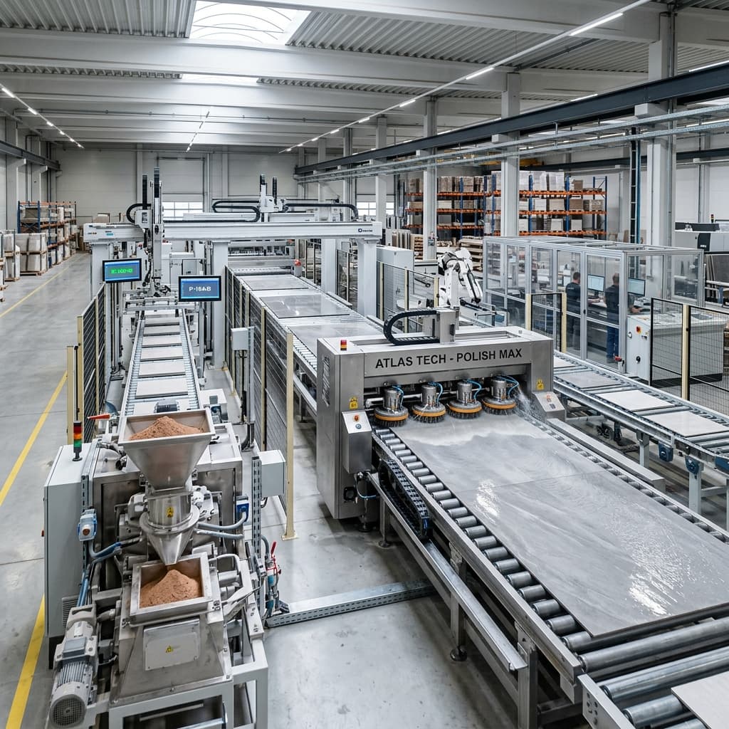 Ceramic tile manufacturing using Volcera mineral powders