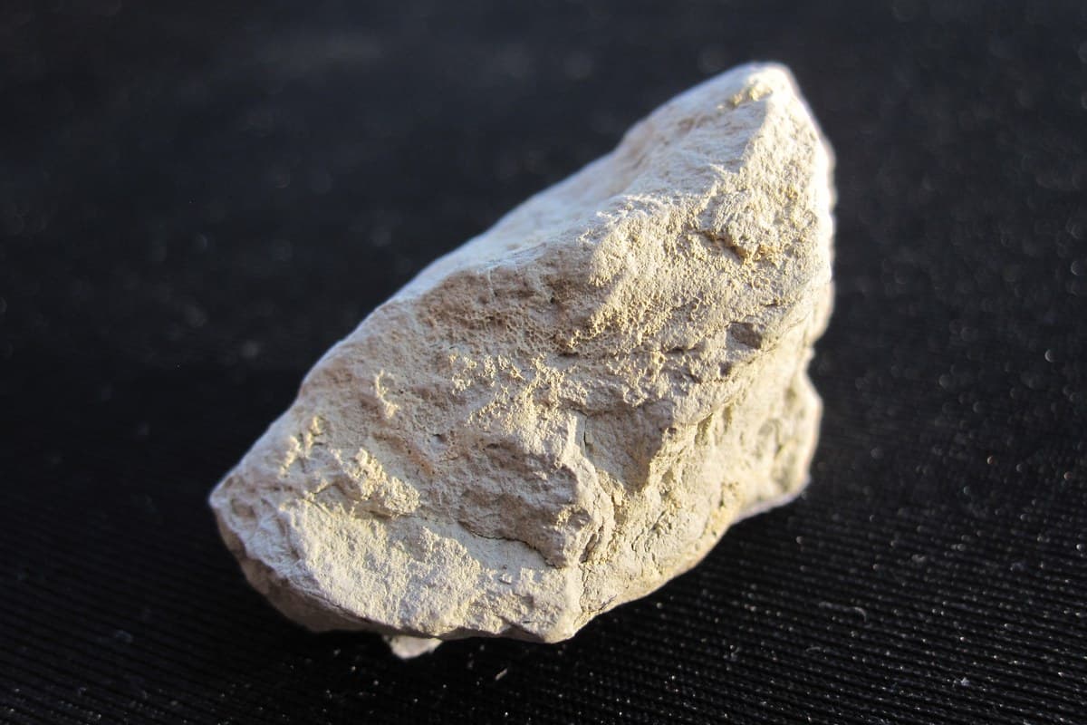 Semi Plastic raw clay lumps showing natural mineral formation