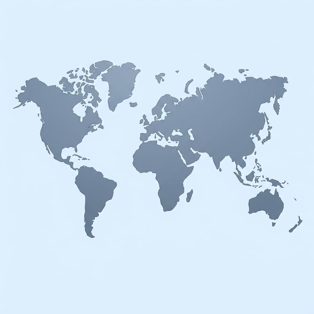 Volcera Global Exports - Premium Vector World Map